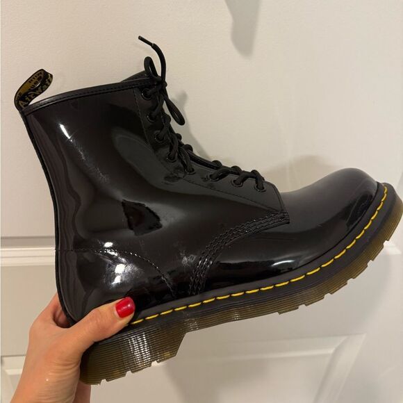 DR. MARTENS 1460 WOMEN'S PATENT LEATHER BOOTS, NO BOX, 11821, Size 11, $170 - Picture 10 of 13